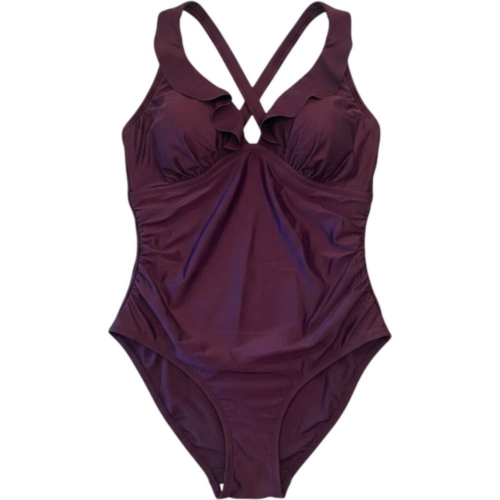 Full Coverage Swimsuit‎ Womens 14W One Piece Vacation Cruise Resort Beach